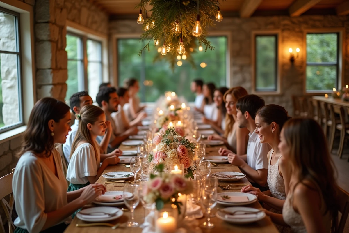 Famille et amis autour d